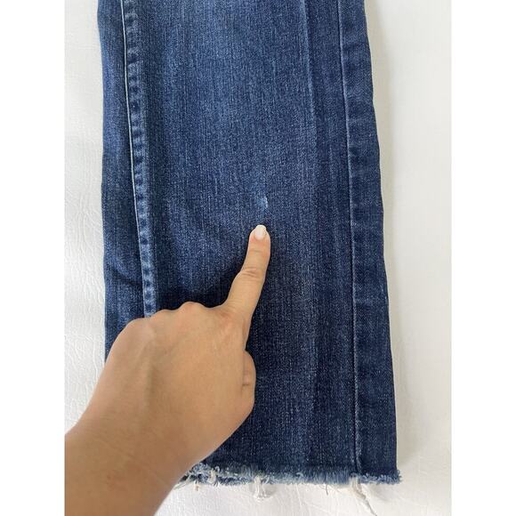 Lauren Ralph Lauren Women’s Premier Straight Ankle Jeans Size 6 Distressed Hem - Picture 11 of 12